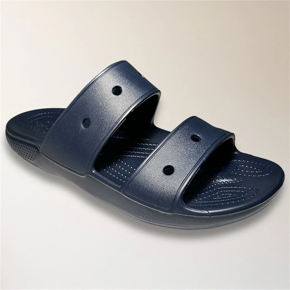 Crocs Classic‎ Slide Sandals Navy Blue Iconic Comfort Mens 10 Casual Travel